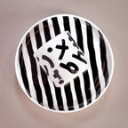 Small Plate Stripes - Volcano Black