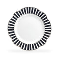 Josephine Black Stripes Fine Porcelain Dinner Plate - Set of 4