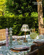 Round Scallop Rattan Placemat (Dark Brown) Straw Charger