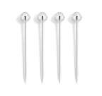 Hospitality Cocktail Picks, Silver & Crystal, Set of 4