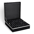 Marble Chess Set with Storage Case - White and Green Onyx