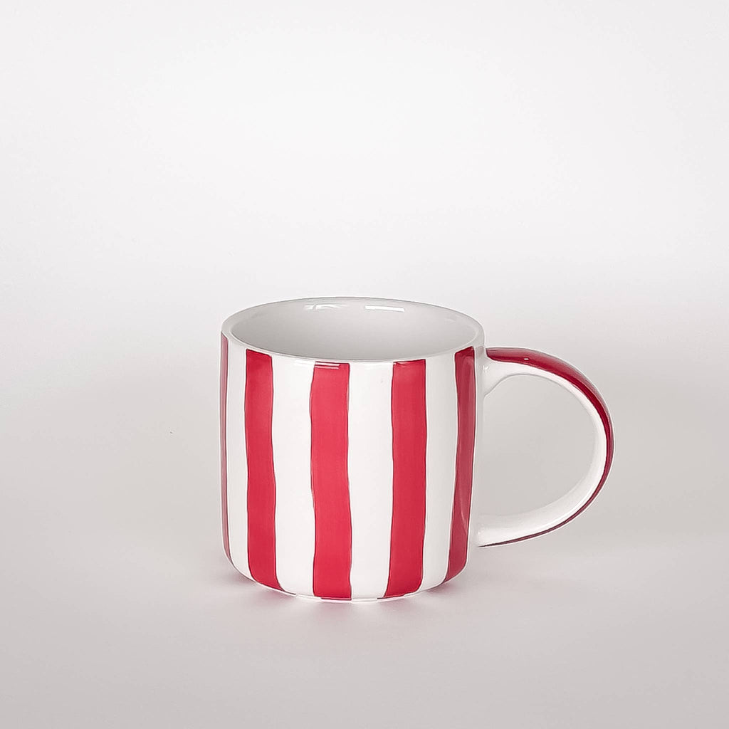 Becher Stripes Mug - Tramonto Red