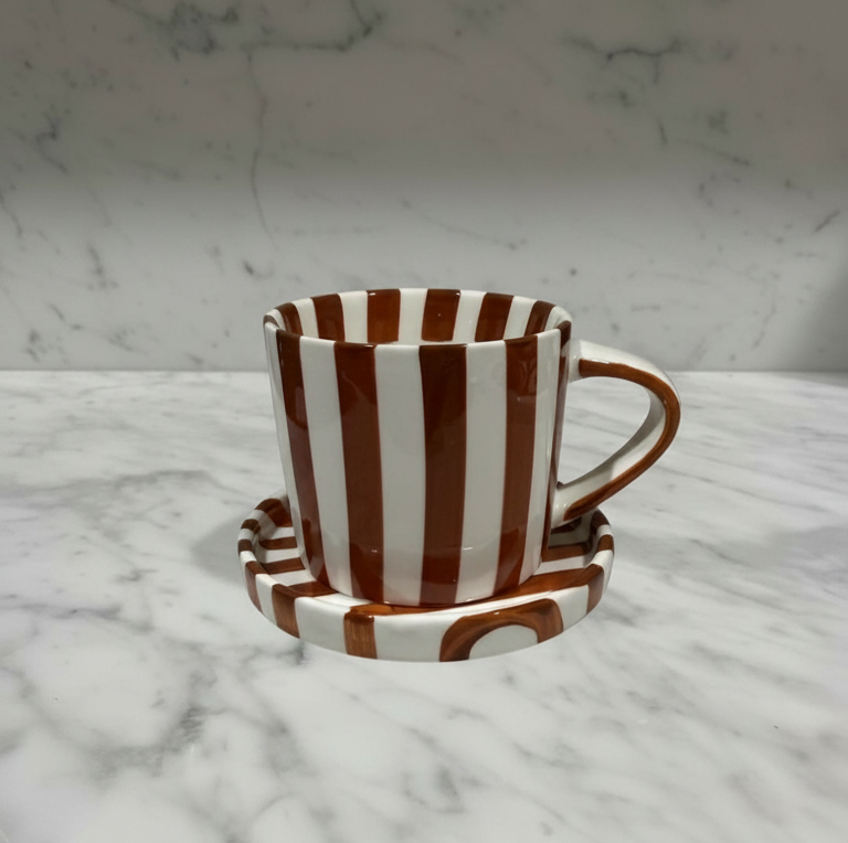 Striped  Ceramic  Stylish Mug