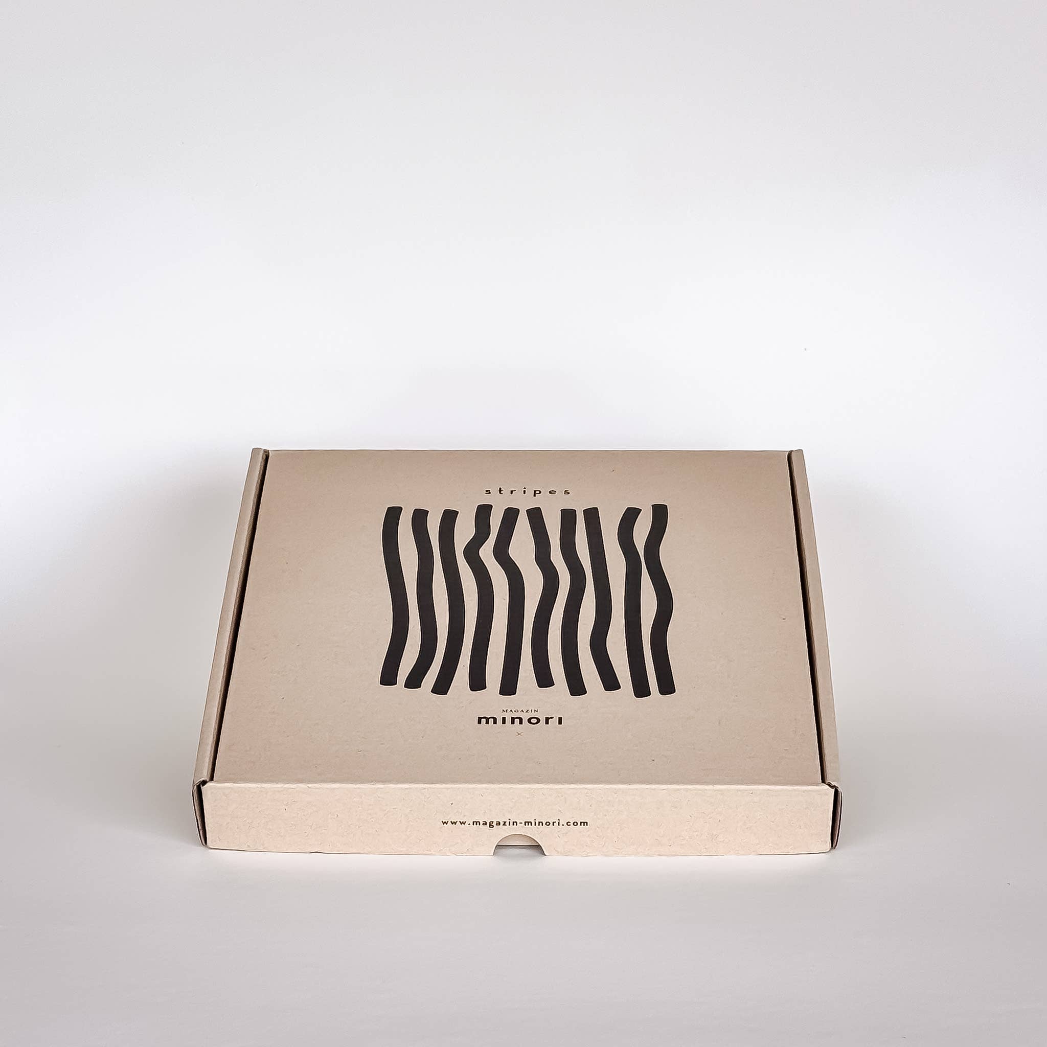 Teller Stripes Large Plate - Tramonto Red