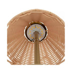 Scalloped Rattan LED Table Lamp