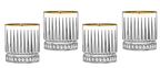  Avenue DOF with Gold Rim- Set of 4