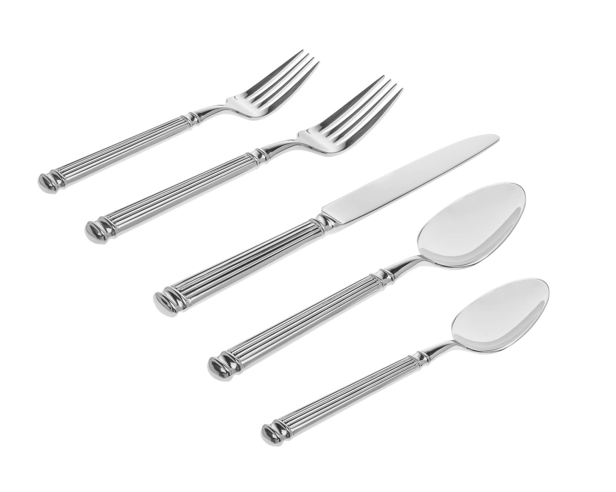 18/10 Colonnade 45 Piece Mirror Finish Flatware Set
