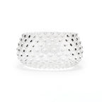 Large Hobnail Glass Bowl | Clear Quartz | Decorative Dish