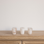 White Alabaster Shot Glasses Set