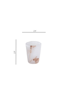 White Alabaster Shot Glasses Set