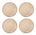 Loopy Abaca Natural 15" Round - Set of 4