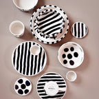 Small Plate Stripes - Volcano Black