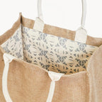 Handmade Burlap Jute • Canvas Tote• Large  Bag