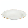Shine Spring Gold Rimmed Soup Bowls — Service for 4 | Vikko Dinnerware Set