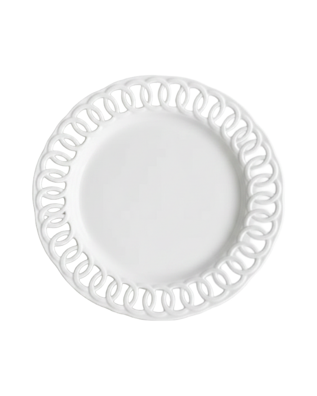 Lace, Dinner Plate, White- Set of 4