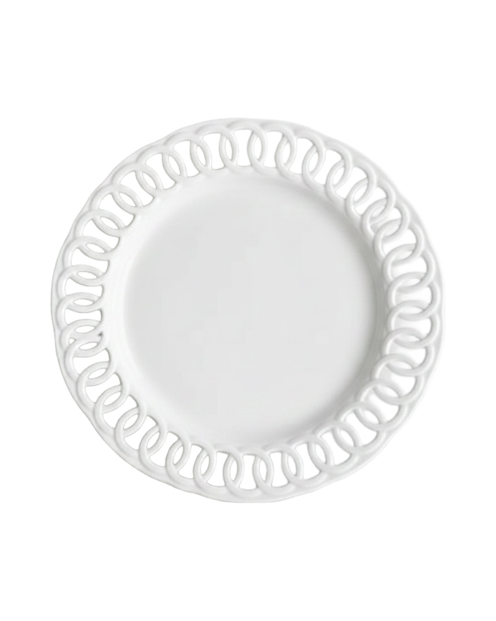 Lace, Dinner Plate, White- Set of 4