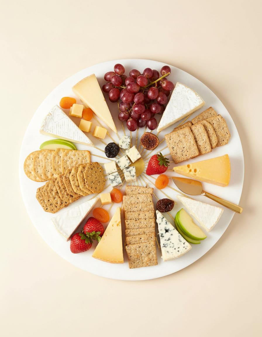 Sunshine Marble Cheese Board - 12" X 12"