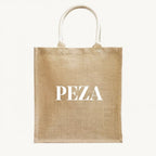 Handmade Burlap Jute • Canvas Tote• Large  Bag