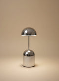 Mini Cordless LED Table Lamp – Metallic Silver