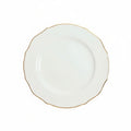 Shine Spring Gold Rimmed Dinner Plate Set Service For 4
