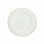 Shine Spring Gold Rimmed Dinner Plate Set Service For 4
