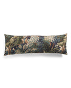 Into the Woods Tapestry Lumbar Pillow — 14 x 36 | Vintage French Tapestry Forest Print Pillow
