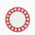 Fez Crimson Rimmed Salad Plate-Set of 4