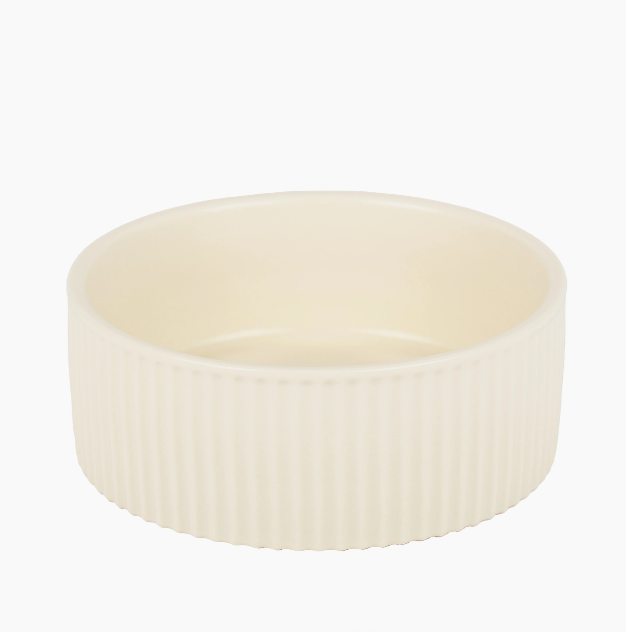 Jardin Ribbed Pet Bowl Collection – Modern Matte Exterior