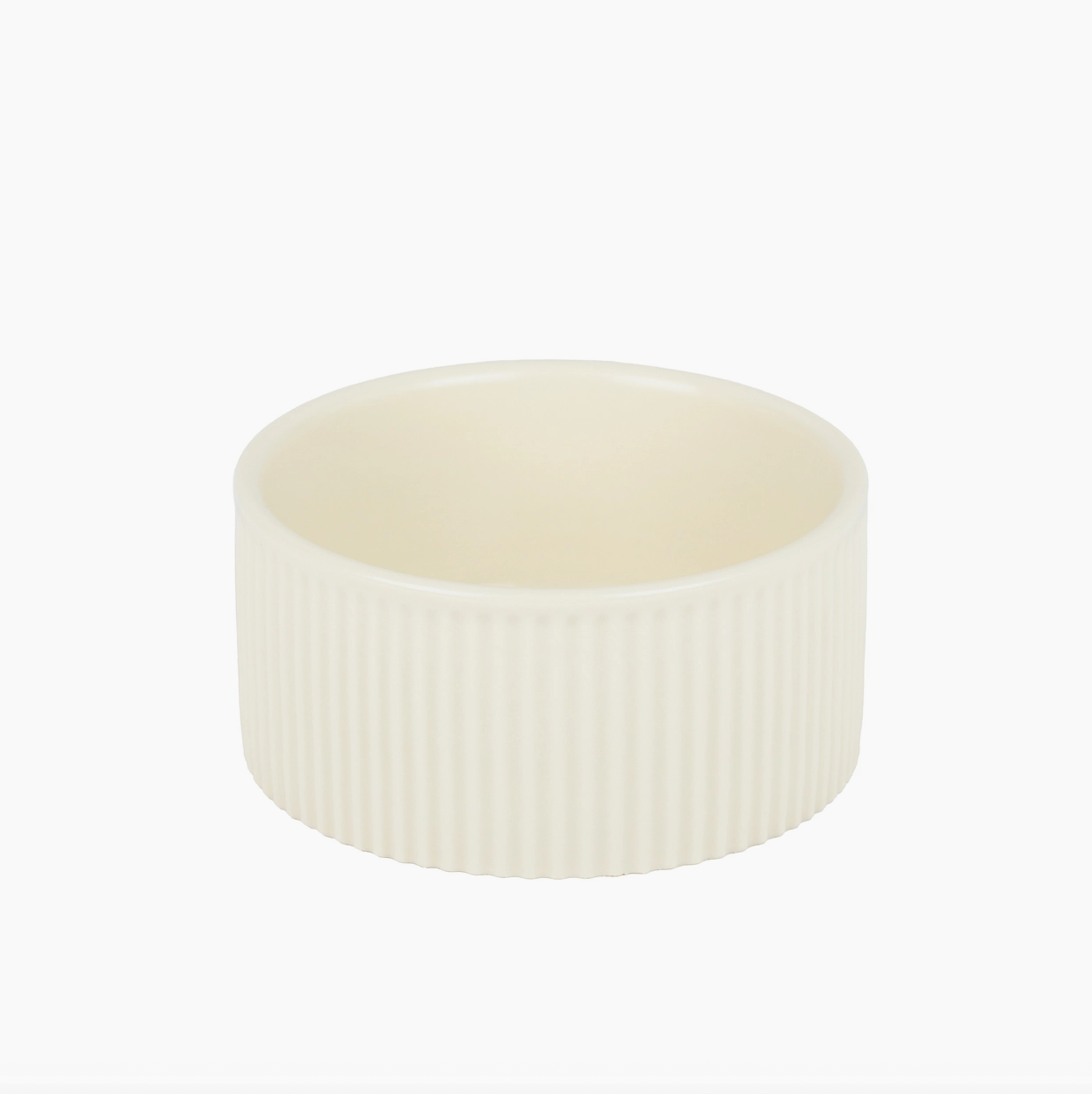 Jardin Ribbed Pet Bowl Collection – Modern Matte Exterior
