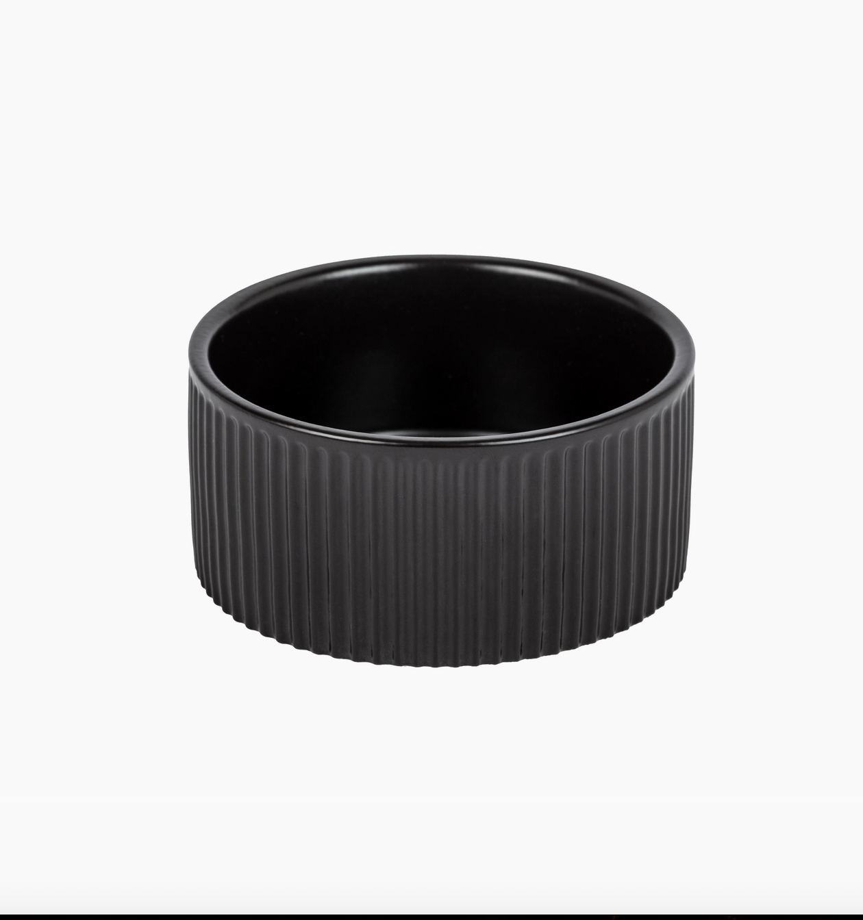 Jardin Ribbed Pet Bowl Collection – Modern Matte Exterior
