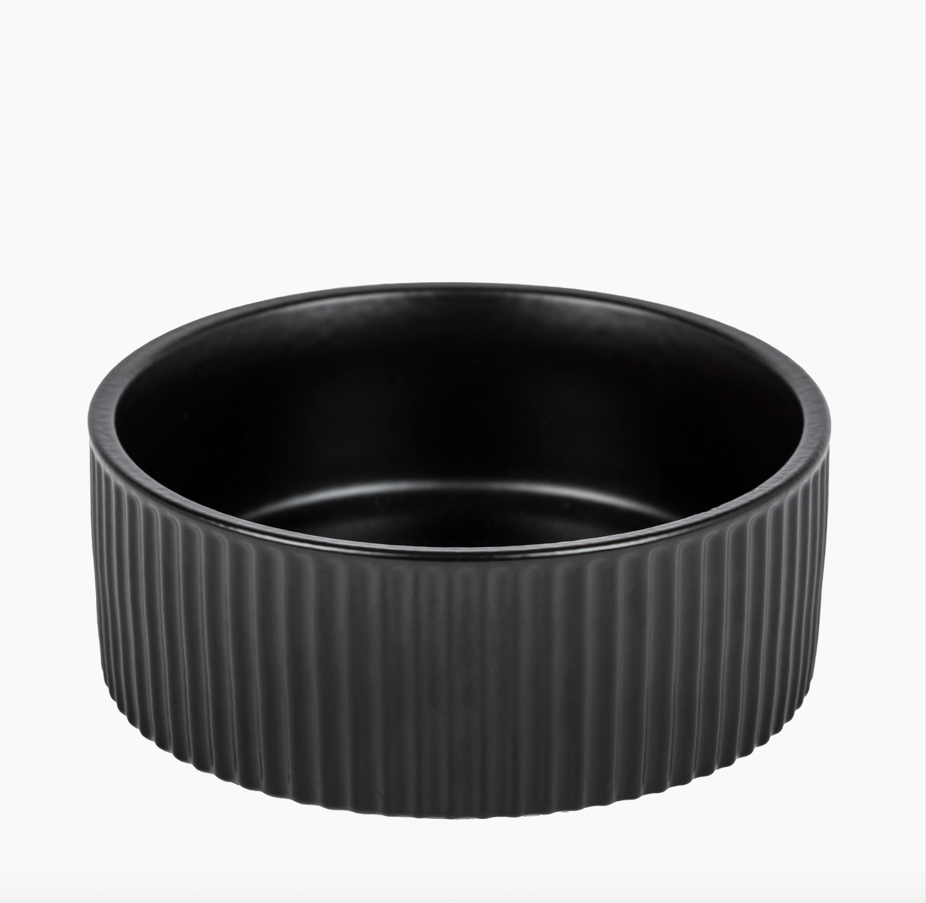 Jardin Ribbed Pet Bowl Collection – Modern Matte Exterior