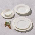 Vikko Shine Spring Gold 20 Pc Dinnerware Set Service For 4