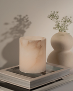 Santo Alabaster Stone Short Votive
