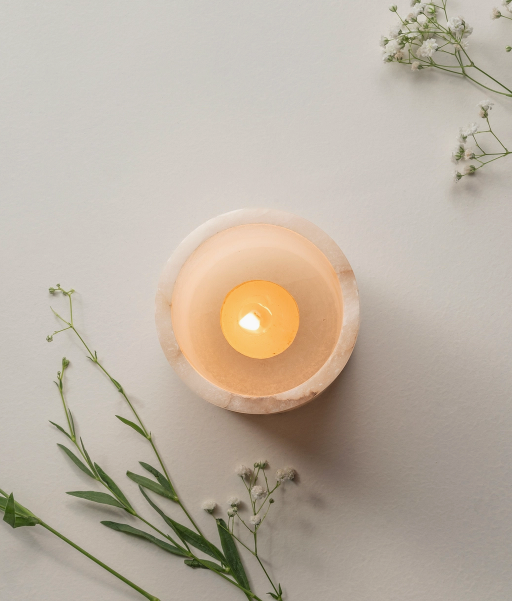 Santo Alabaster Short Votive