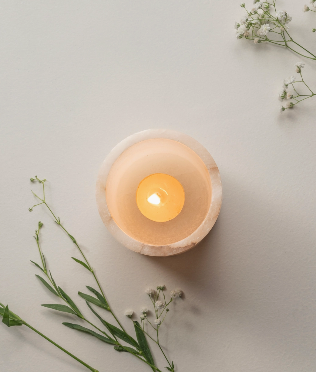 Santo Alabaster Short Votive