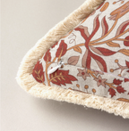 Botanical Block Print Throw Pillow