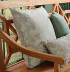 Sofia 24" Square Outdoor Pillow - Green