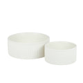 JARDIN Ribbed Pet Bowl Collection – Modern Matte Exterior