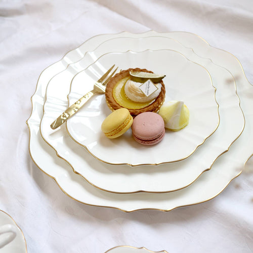 Amelie - 10.5" Dinner Plate - Brushed Gold