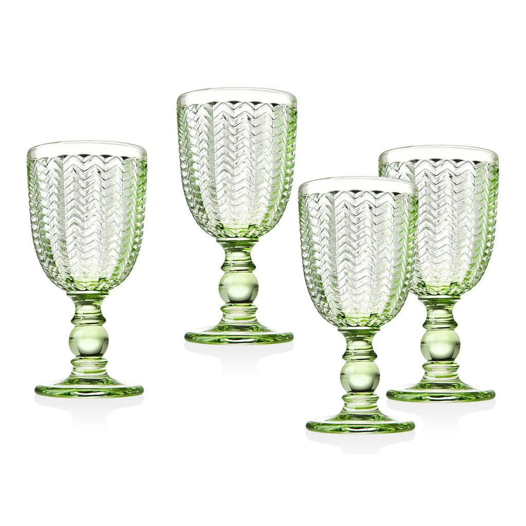 Wine Glass Set of 4- Twill Goblet