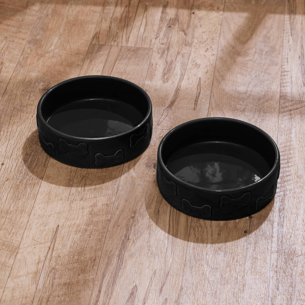 Manor Black Pet Bowl