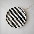 Striped  Plates - Ceramic Saucer