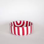 Bowl Stripes - Sunset Red and White