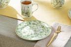 Greeny Garden 8" Fine Porcelain Dessert Plate- Set of 4