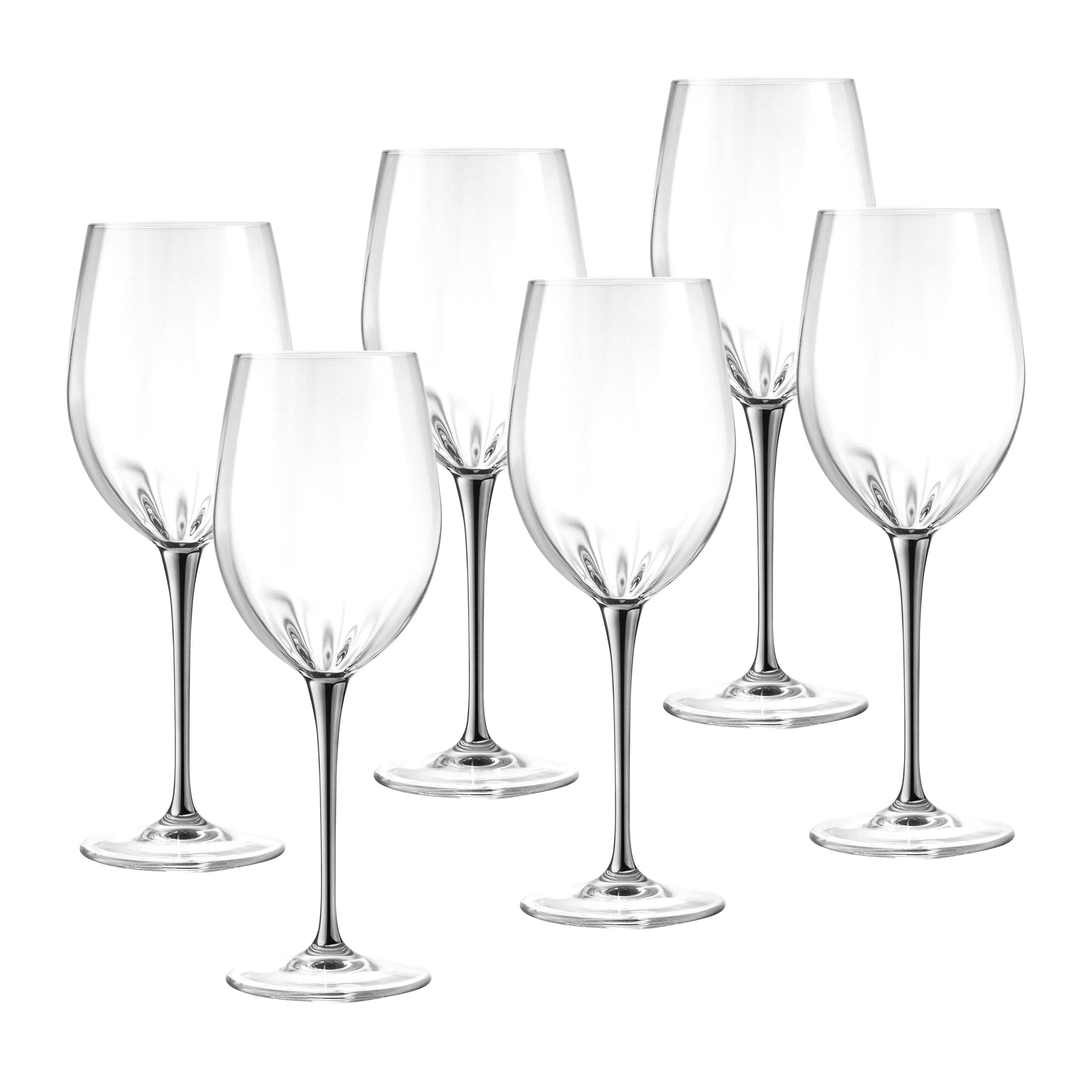 Spectrum White Wine with Platinum Stem, 14 oz. Set of 6